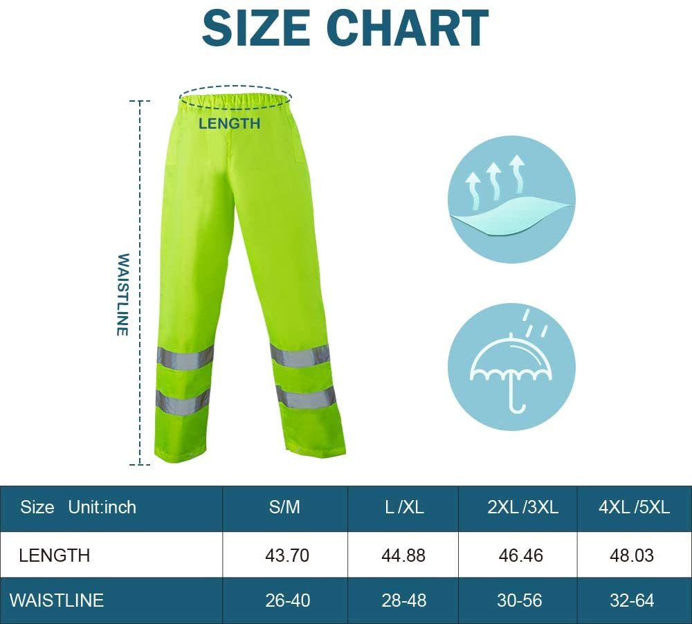 Reflective Safety and Waterproof Working Clothing Level 3 High Visibility Raincoat