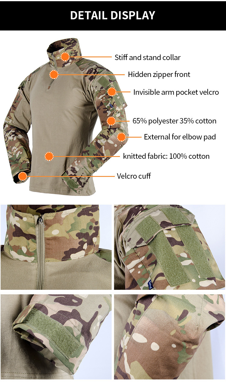 Multicam Combat Uniform Camouflage Tactical Clothing Tactical Suit