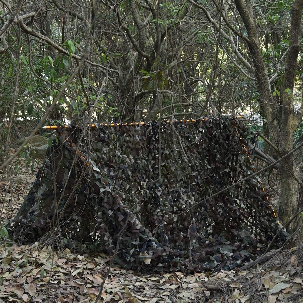 Camouflage Net with Heavy Mesh Fabric for Military Style Tactical Concealing