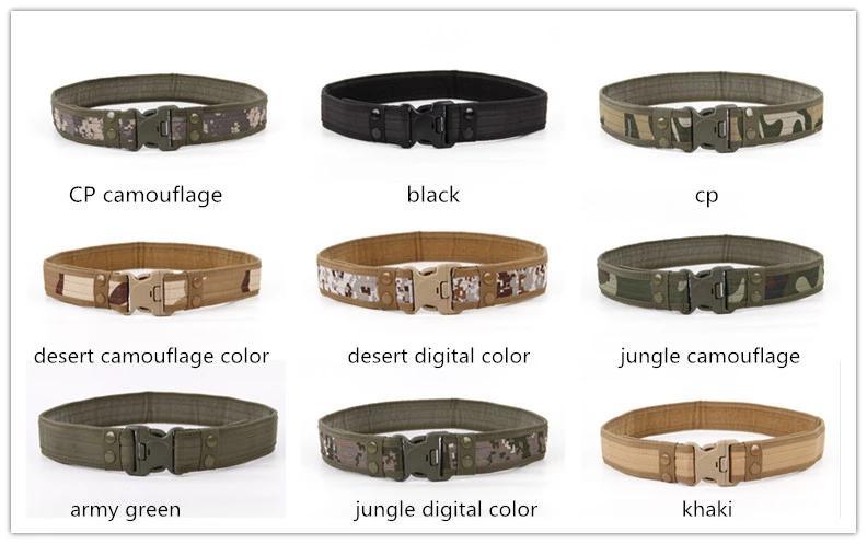 5.5cm Custom Buckle Nylon Canvas Military Style Uniform Tactical Belts