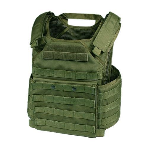 Nylon Outdoor Combat Training Molle Pouch Vest Green Plate Carrier