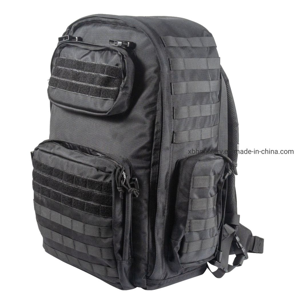 Black Multi-Function Waterproof Backpack