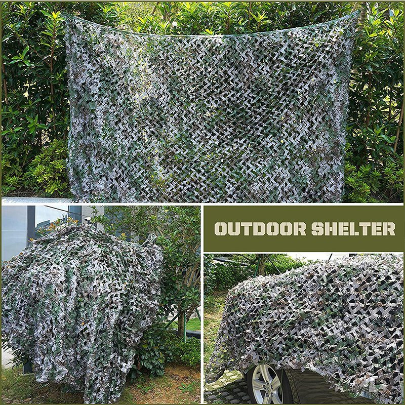 Outdoor Woodland Digital Military Style Grade Flame Retardant Camo Camouflage Net for Decorate The Garden and Zoo