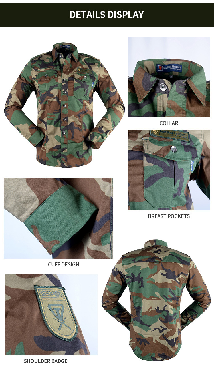 Outdoor Camouflage Combat Hunting Bdu Clothing Tactical Uniform