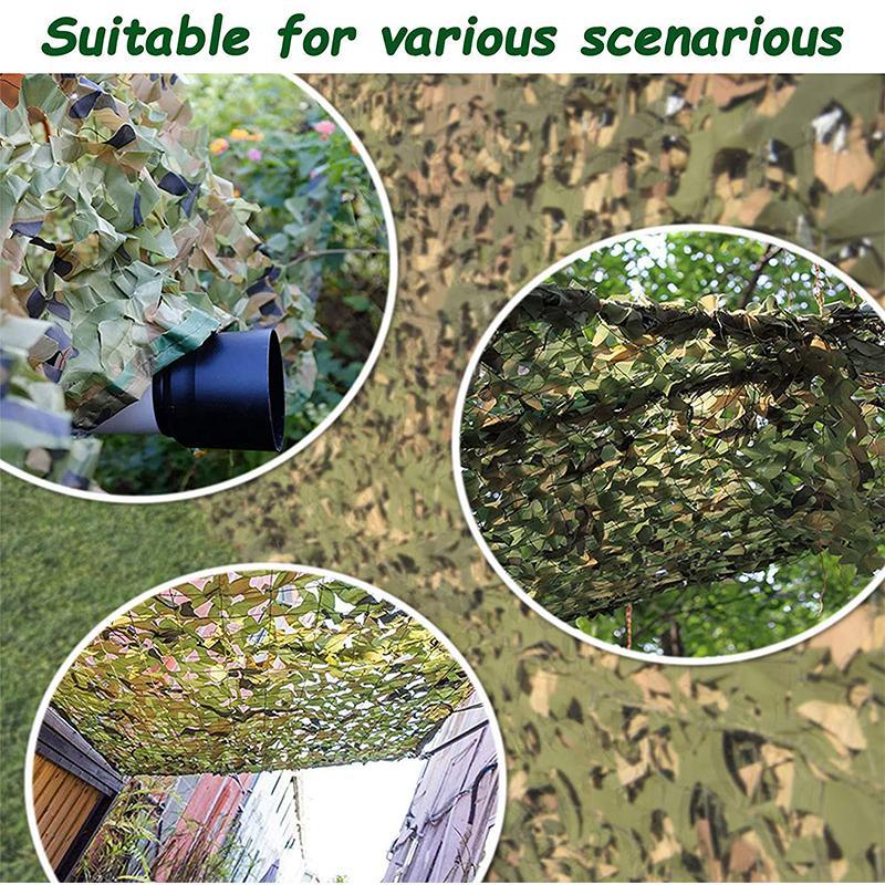 210d Green Camo Net Military Camouflage Net for Hunting and Garden Decoration